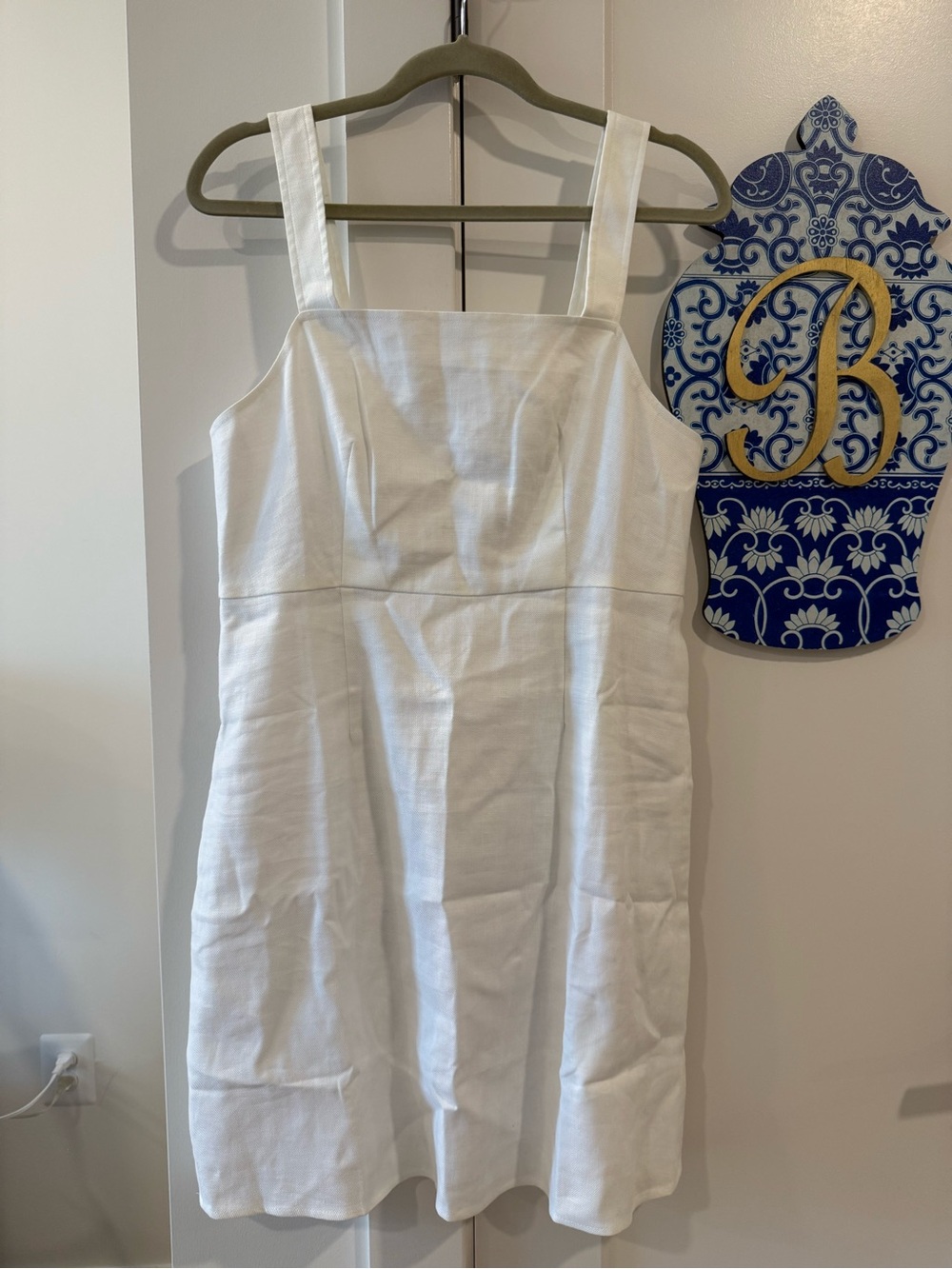 J. Crew White Square-Neck Dress - Picture 1 of 3